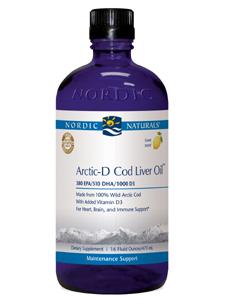 Arctic-D Cod Liver Oil Lemon 16 fl oz Nordic Naturals