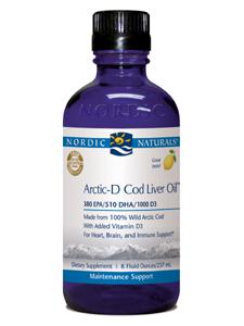 Arctic-D Cod Liver Oil w/ Lemon 8 oz Nordic Naturals