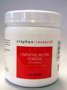 Carnitine + Biotin Powder 100 gms Crayhon Research