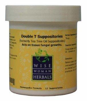 Double T (Formerly Tea Tree Oil) Suppositories 12ct (F) Wise Woman Herbals