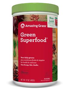 Berry GreenSuperFood Powder 60 serv Amazing Grass