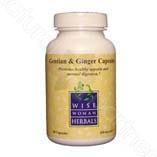 Gentian & Ginger Capsules 90c Wise Woman Herbals