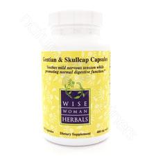 Gentian & Skullcap Capsules 90c Wise Woman Herbals