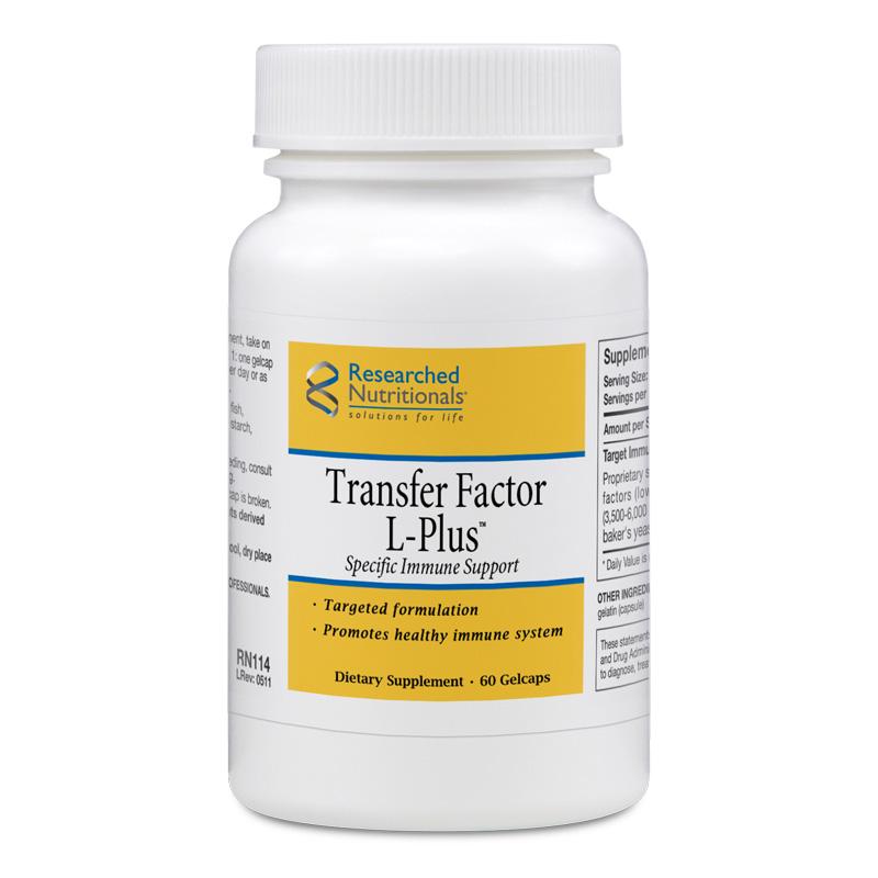 Transfer Factor L-Plus - formerly LymPlus - 60 gelcaps Researched Nutritionals